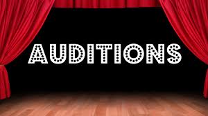 auditions with stage and curtain