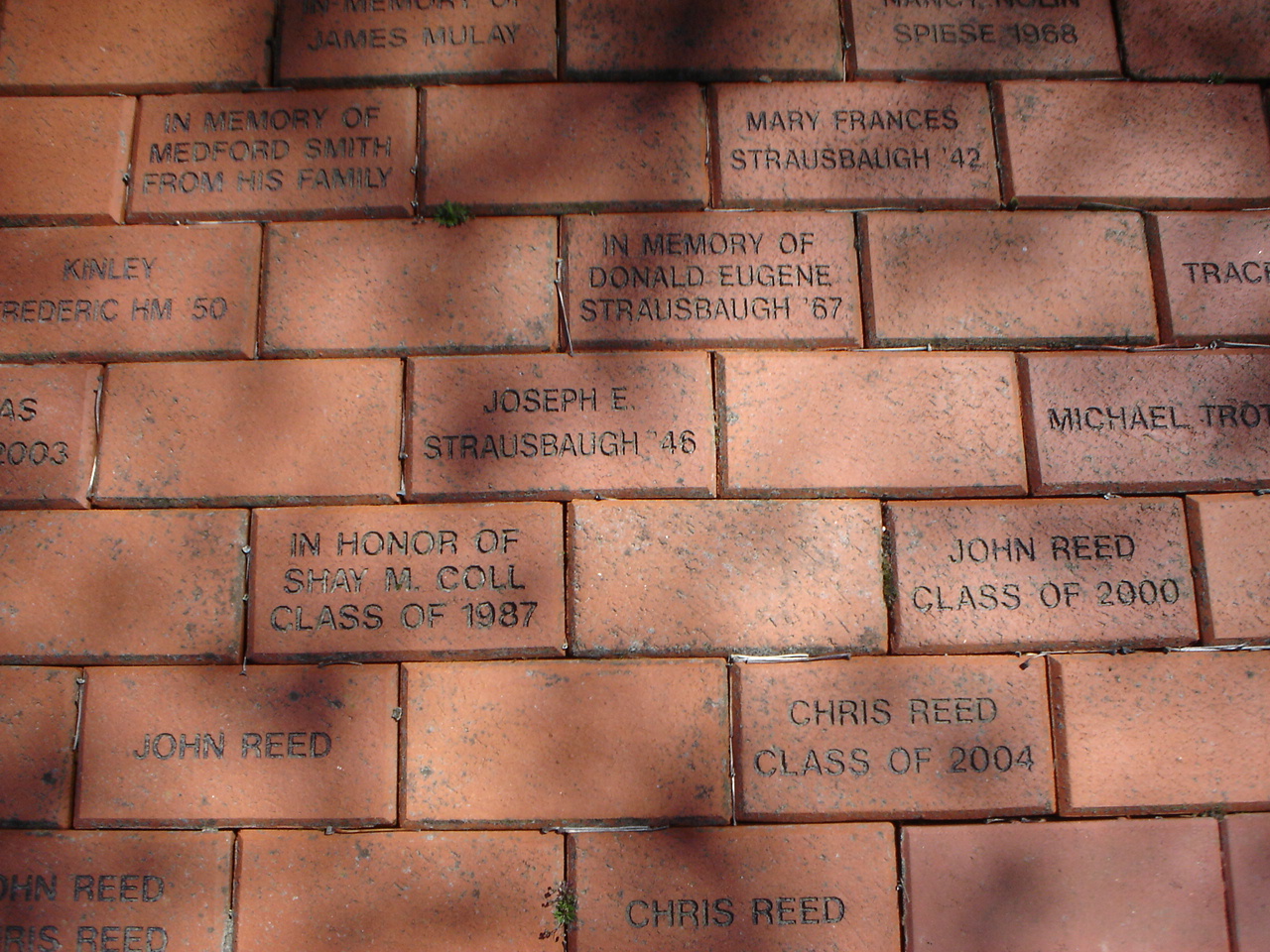 engraved bricks