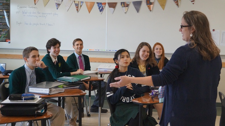 Students in a York Catholic classroom