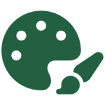 paintbrush and palette icon
